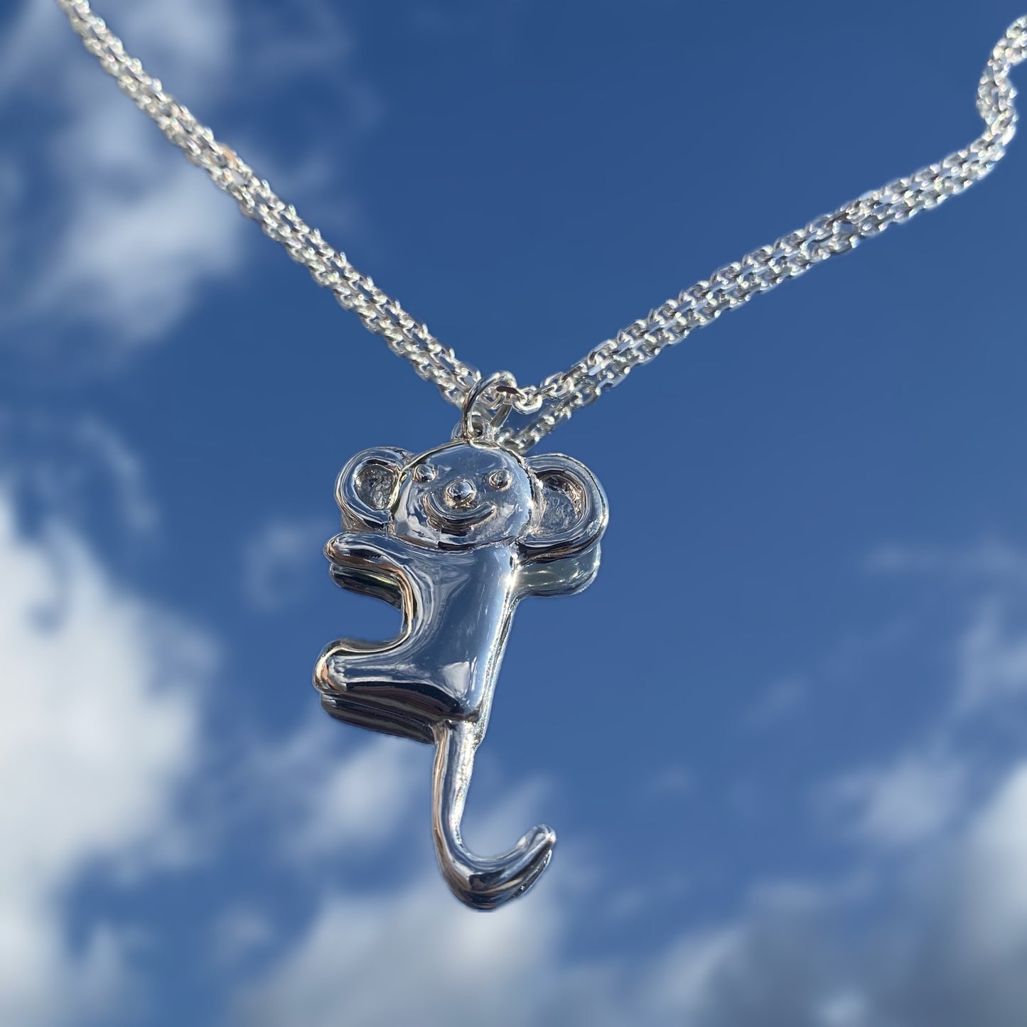 Cute monkey by Elia necklace