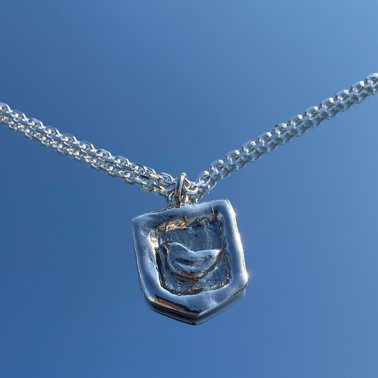 Bird in the frame necklace