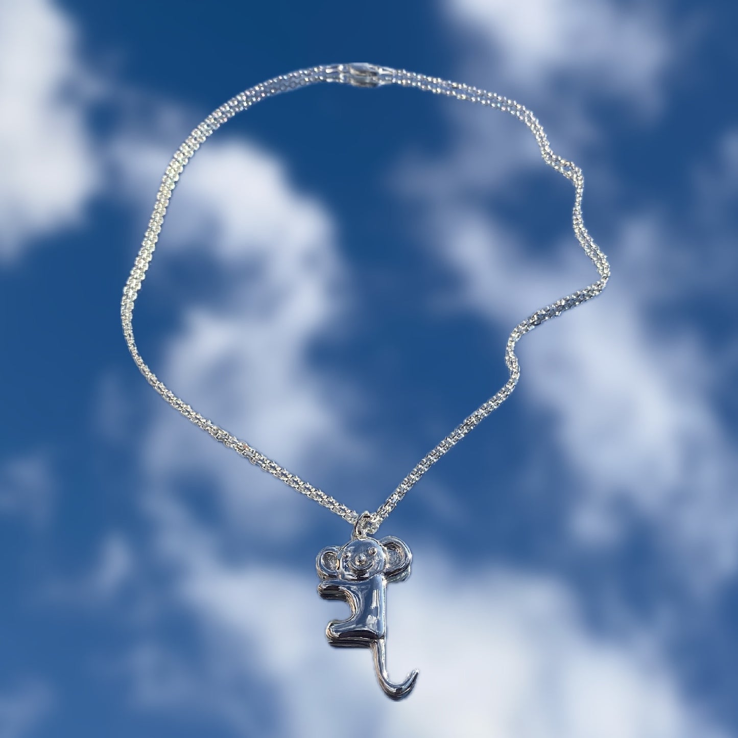 Cute monkey by Elia necklace